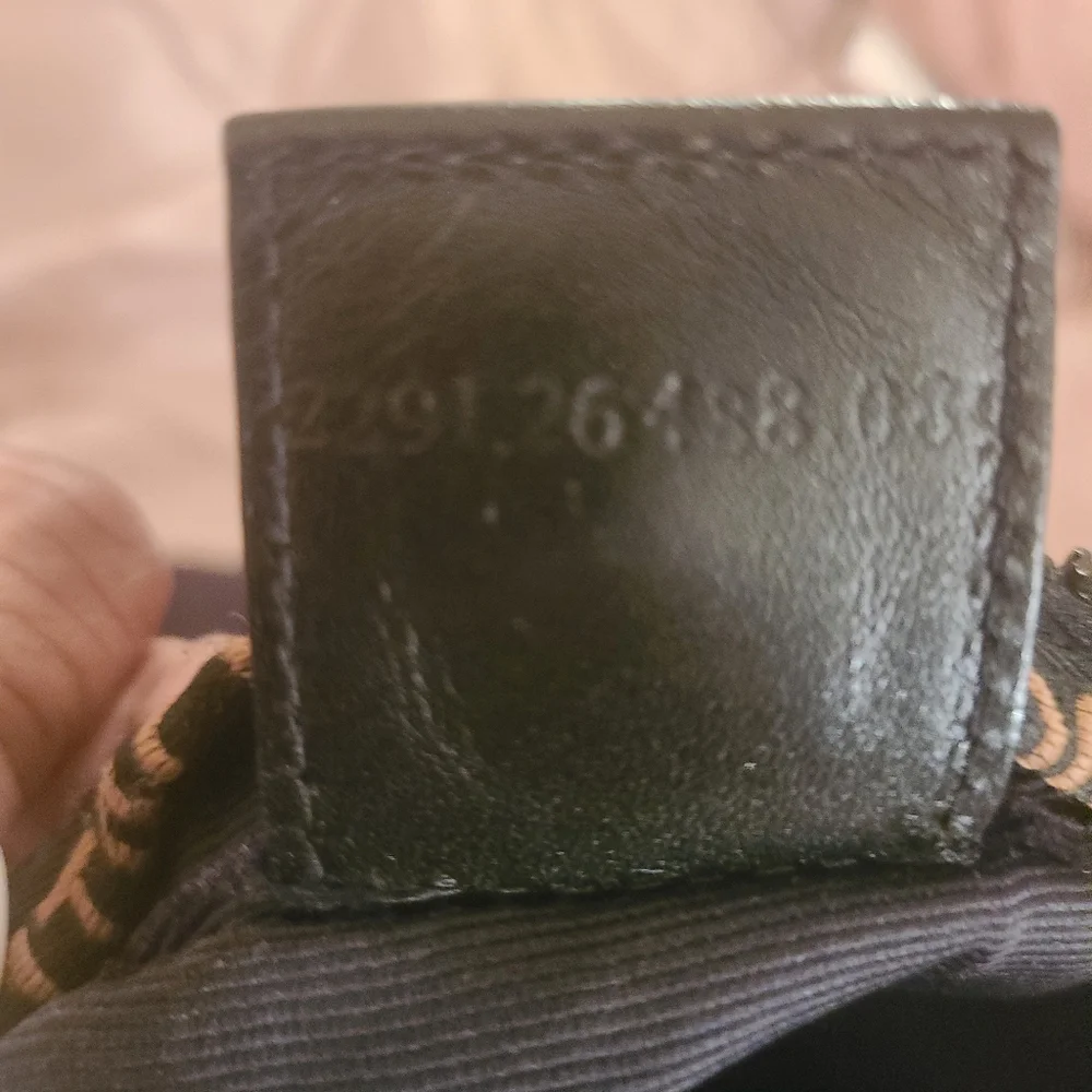 Fendi Black and Brown Logo Tote